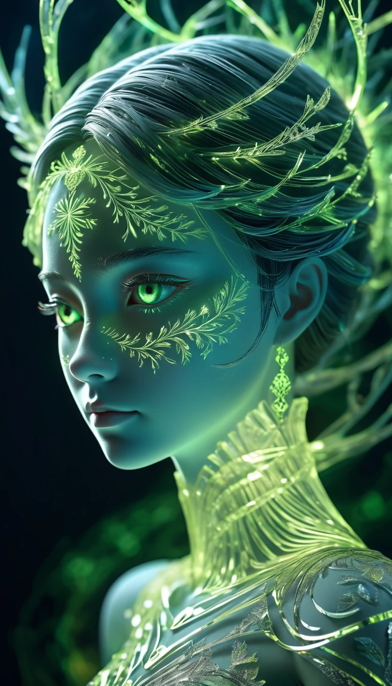 high resolution, Extremely detailed, (1 female:1.3),Pretty Face,Perfect face,Art,(Runes)
Rest in the sun, reverberation, Experimental photography, Surreal contrasts, Eye-Catching Visuals, Art抽象,大气打破切割Art, Layered contours, Complex Mode, Exquisite craftsmanship, shadow play, Depth and size, Creative Expression,
打破Art, Frozen sculpture, translucent形式, short-lived beauty, Crystal structure, Exquisite craftsmanship, Touch,
Broken Green Eye,Body Glow,glowing lines,Fluorescence,Glow Example,Sample tracking,flash,萤Light Particles,Backlight,translucent,Light Particles