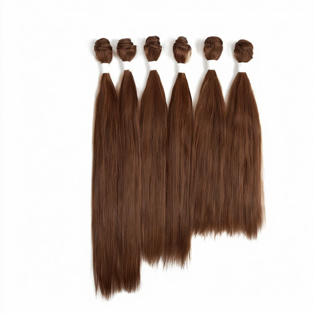a close up of a bunch of brown hair on a white surface, long weaving brown hair, elf long weaving brown hair, brown long and straight hair, light brown neat hair, chestnut hair, hair dyed to a hazelnut brown, brown fringe, brown flowing hair, reddish - brown, light brown, perfect silky straight hair, brown colored long hair, silky straight hair