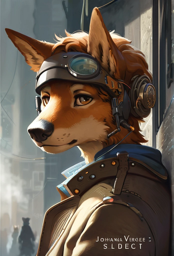 top quality, High-quality illustrations by Johannes Vermeer, masterpiece, Dark_Fantasy, Cyberpunk, steam punk(super handsome boy, single, kemono)Mechanical marvel, Robotic presence, Cybernetic guardian, wearing a worn-out mech suit, intricate(steel metal, rusty)(furry anthro:1.7)(Furry body, dog facial features, dog body features)elegant, clear focus, shot by greg rutkowski, soft lighting, vibrant colors, masterpiece((street))cowboy shot, dynamic pose,