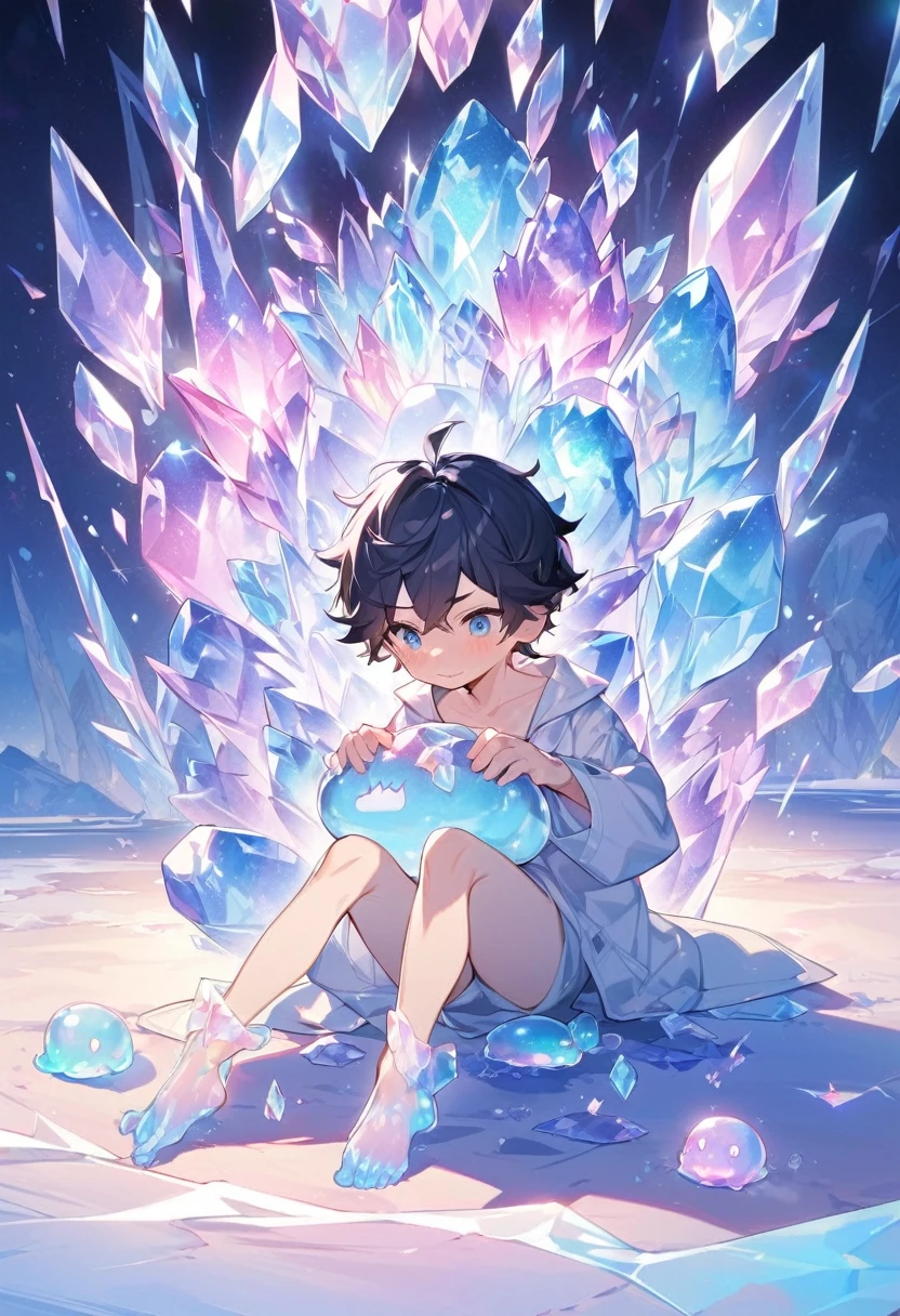 Little male cat，boy，There is a tail，cute，Thin，struggle，Everlasting，Crystallization，Blue slime，Feet turned into crystal，Hands turn into crystal，Crystal Spread Feet，Crystal feet，Crystal hands，illumination，freeze，Feet are frozen，charming，boys ，BlueCrystal feet，Wear Tight Fit Clothes，plastic，Full body portrait，smooth，Full body tight fit，Thin，Light blue gel coat，Full body gel coat，outdoor，Naked，Small pants，Tight Fit，No shirt，Crystal clothes，smooth，shorts，BlueCrystal feet，Crystal hands，smooth，Colored pupils，White hair，Blue Feet，Crystal feetLittle male cat，boy，There is a tail，cute，Thin，struggle，Everlasting，Crystallization，Blue slime，Feet turned into crystal，Hands turn into crystal，Crystal Spread Feet，Crystal feet，Crystal hands，illumination，freeze，Feet are frozen，charming，boys ，BlueCrystal feet，Wear Tight Fit Clothes，plastic，Full body portrait，smooth，Full body tight fit，Thin，Light blue gel coat，Full body gel coat，outdoor，Naked，Small pants，Tight Fit，No shirt，Crystal clothes，smooth
