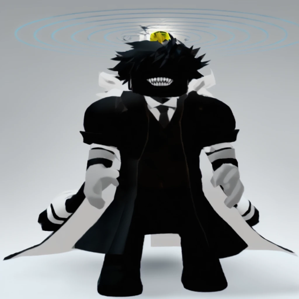 anime character with a black and white outfit and a solar system on it head, roblox avatar, dapper dream demon, dark suit, he is wearing a black, black wings instead of arms, anime vtuber full body model, twisted god with no face, glowing black aura, wearing a black noble suit, ((wearing aristocrat robe)), inspired by Okumura Masanobu