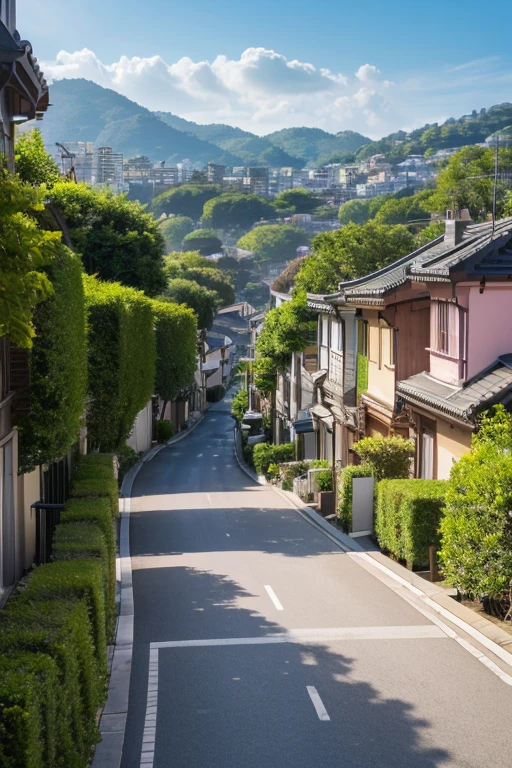 High-end residential street、Overlooking