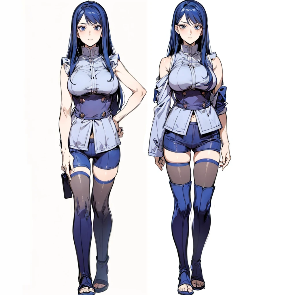 in yusuke murata style, Hold the pose, but draw with flat colors, cel shading, limited color palette and simplified lighting. sexy busty girl , with a big ass