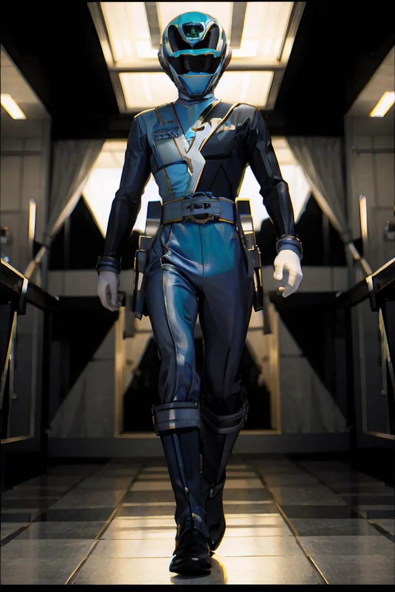1boy, white, full body, Illustration, cinematic light, high resolution, best quality, ultra detailed, masterpiece, power suit, powerranger, suit, spd, (silver royal guard ranger suit), gold detail