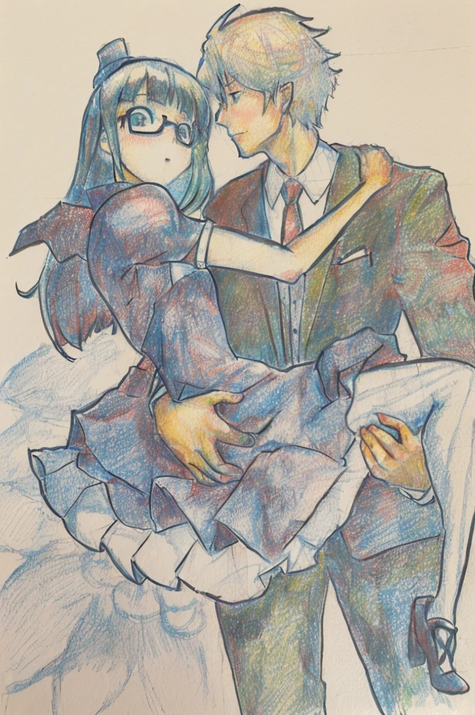 drawing of a couple hugging each other in a picture, by Kamisaka Sekka, by Yanagawa Nobusada, by Naka Bokunen, zerochan art, by Kamagurka, colored sketch anime manga panel, by Kose Kanaoka, by Eizan Kikukawa, high quality fanart, by Yasutomo Oka