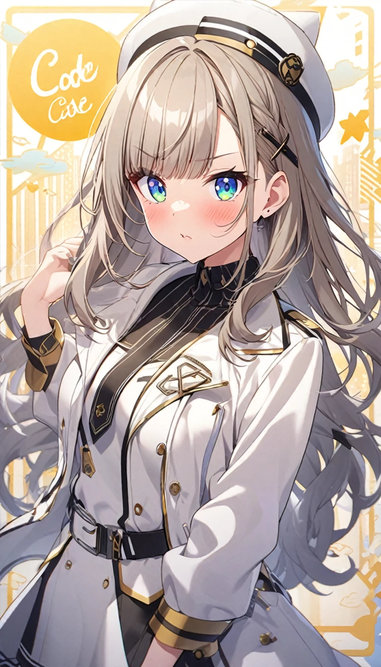 Butterflies are flying、1girl, stylish, stylish code, large jacket