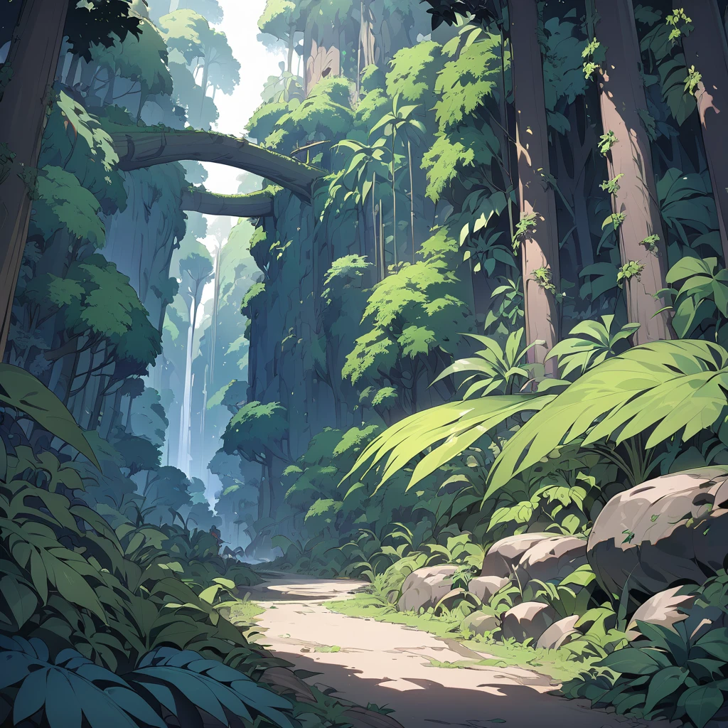 Masterpiece, ultra detailed, beautiful,Super Saturation, jungle adventure,dense forest, arcadia