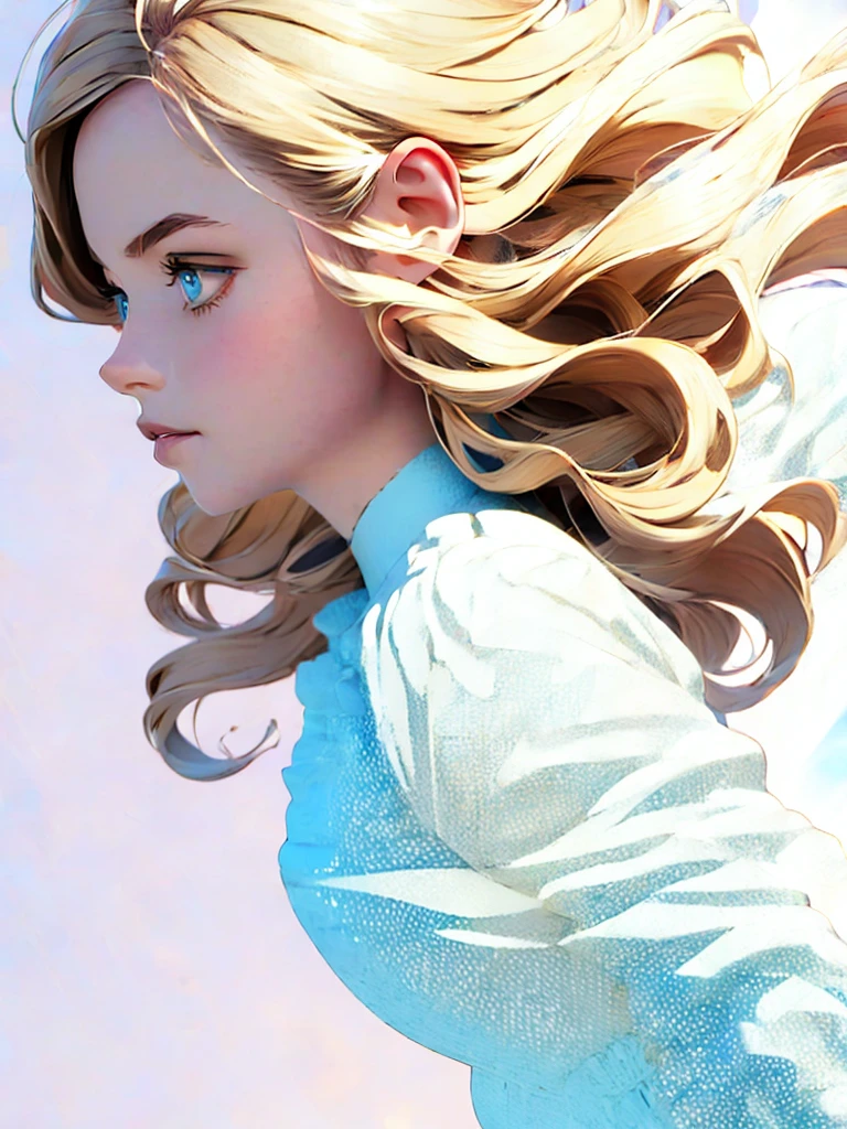(anime),(cute)(masterpiece), (best quality),1girls,upper body,(double exposure:1.2),(simple background:1), (cinematic angle),(dynamic angle),messy long hair,(low contrast),(flat color:0.7)