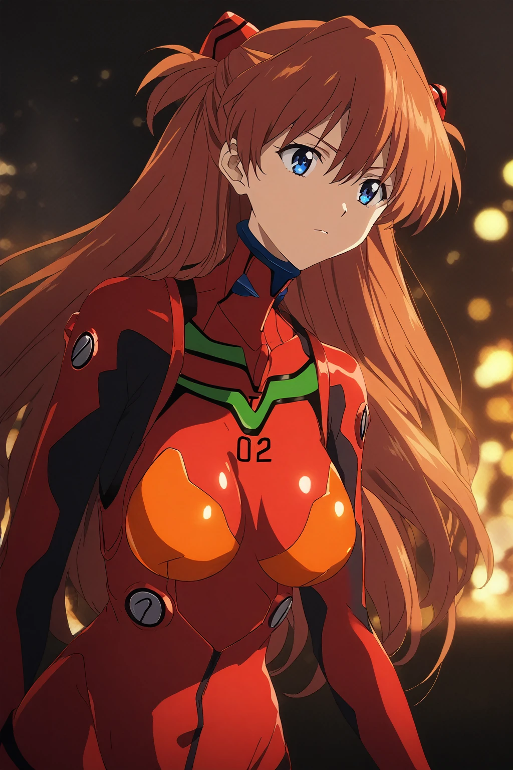 anime artwork cinematic film still anime artwork score_9,score_8_superior,score_7_superior,score_6_superior,score_5_superior,score_4_superior,(((Very detailed, 8k, High resolution, masterpiece, Super highlight))),very beautiful,Absurd,beautiful,beautiful,chromatic aberration,((Very detailed facial features)),((Randomly oriented)),(((Random Pause))),((Random Background)),Soryu Asuka Langley,Long Hair,bangs,blue eyes,Redhead,hair ornaments,Bodysuits,Pilot Suit,Plug Suit,red Bodysuits,Anime stills,IBG,Depth of written boundary,, shallow Depth of written boundary, Vignette, Very detailed, big budget hollywood movie, Bokeh, CinemaScope, Sulky, amazing, nice, Film Grain . Anime Style, Key Visual, Vibrant, Studio Anime,  Very detailed,big breasts