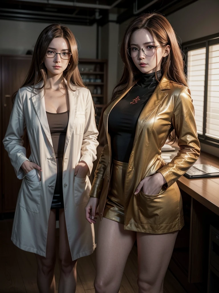 Android 21 is a character introduced in the game "Dragon Ball FighterZ". She is a scientist with a mysterious connection to Dr. Gero and combines human and android elements. Android 21 has two distinct forms: her human form, where she appears as a tall, slender woman with brown hair and glasses, wearing a scientist's lab coat;