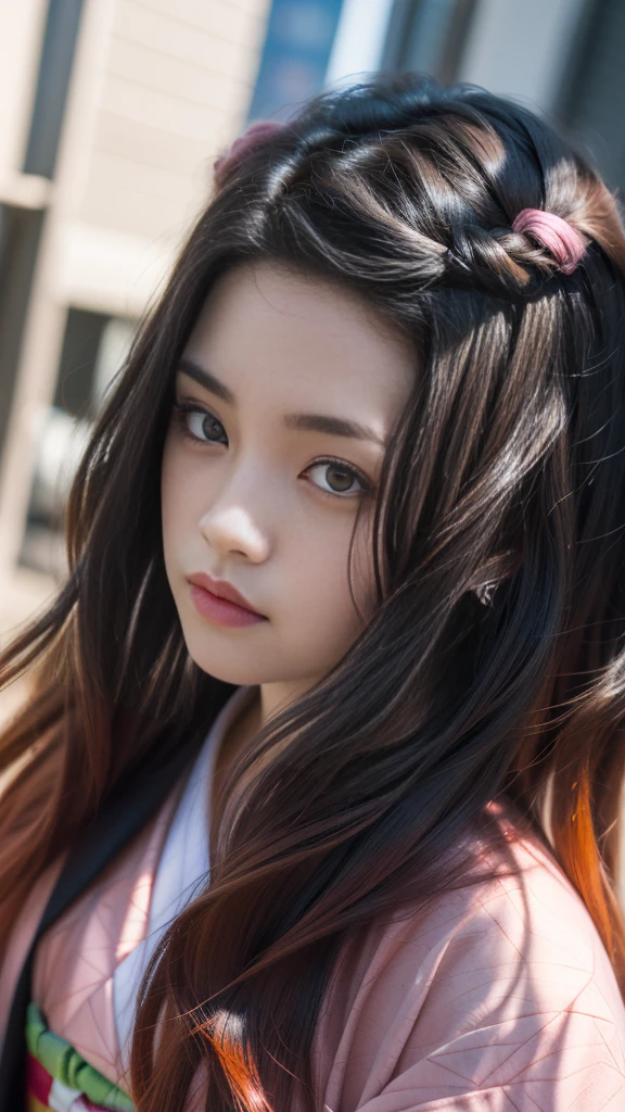 Cute Japanese woman, (), (Very cute face: 1.3), White moisturized skin,
BREAK,
Fighter, Kung Fu fighter, Idol,
BREAK,
(Wearing cute kimono: 1.3), (Very revealing kimono), Very large earrings, Short length,
BREAK,
(Long hair), (Bangs: 1.2), (Pink hair: 1.3), (Wavy hair), (Gradient color red hair: 1.3), (Red hair tips),
BREAK,
(Realistic: 1.3), Masterpiece, Perfect lighting, (Ultra high resolution), (8K), (Very detailed: 1.4), (From the front), Looking at the camera, Melancholic expression,
BREAK,
(Japanese city streets: 1.2), Tokyo Tower in Japan background,
BREAK,
(Demon Slayer: 1.4),