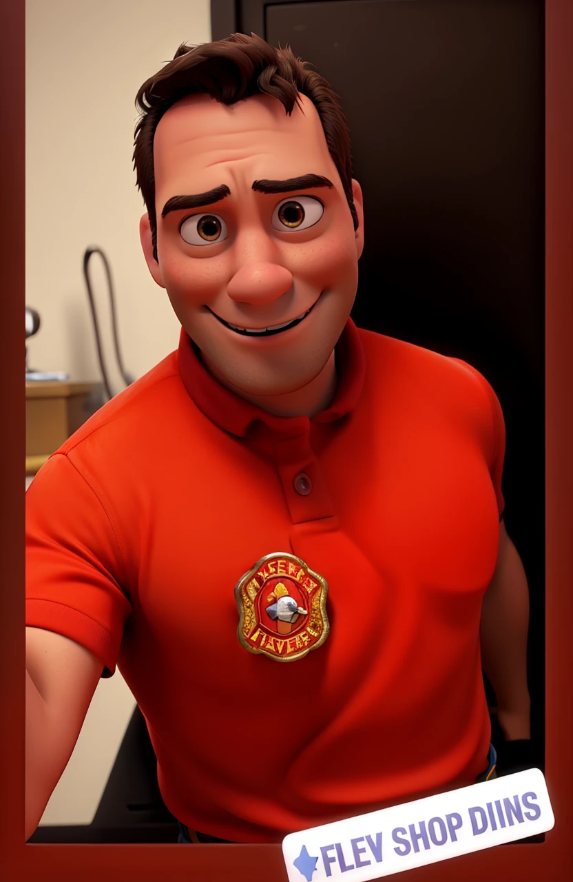 Disney Pixar 3D, firefighter 