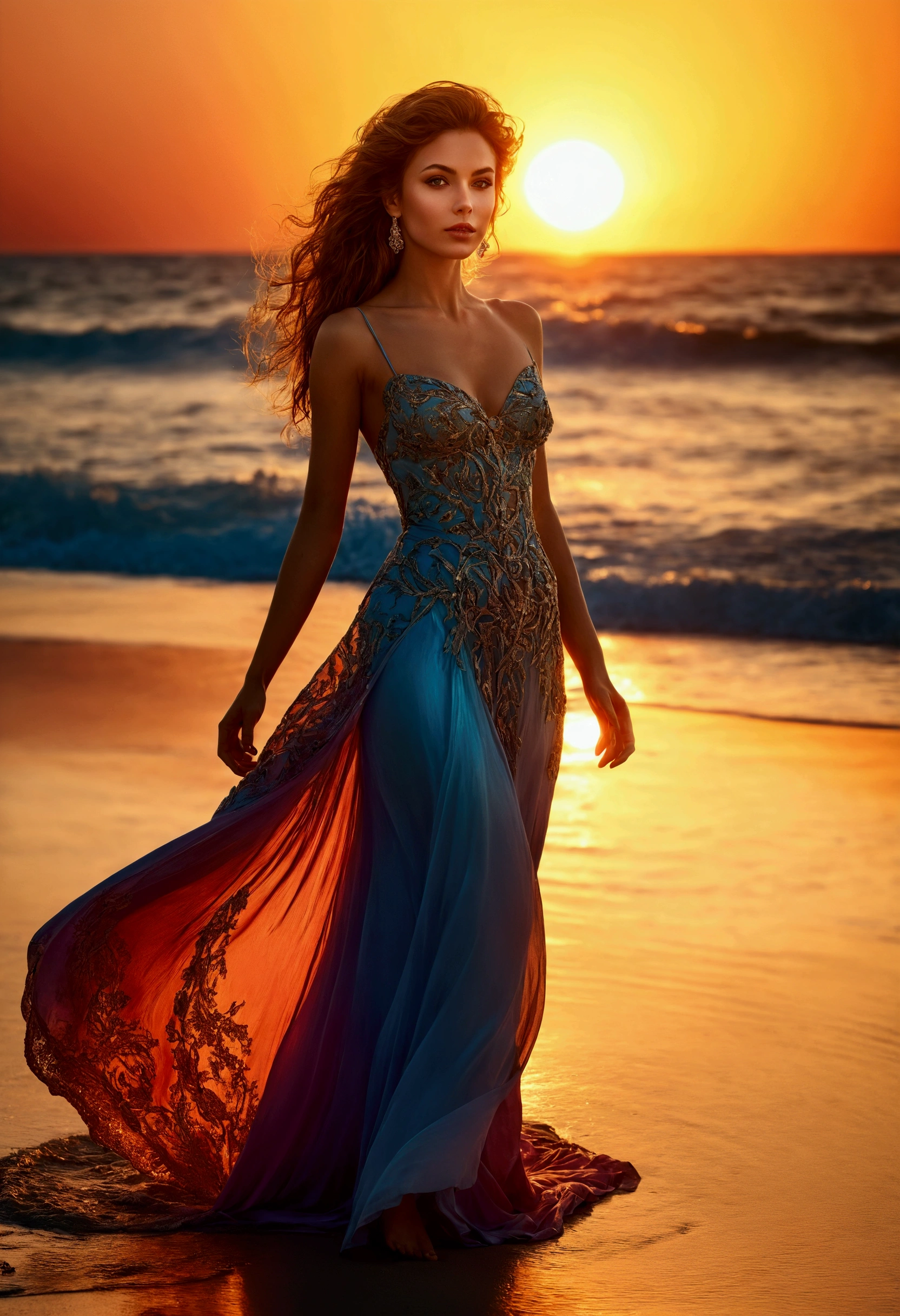 https://s2.glbimg.com/6ET8qePawYk-TMYBs35O-mtgCZY=/smart/e.glbimg.com/og/ed/f/original/2022/09/13/voguebrasil_306356163_604596531169748_217828009177569660_n.jpg .A photograph of a water fairy with a dress made of liquid light, fluindo em ondas vibrantes de cores, evoking a mesmerizing fusion of fashion and design. --scenic style,realista --v 5.2