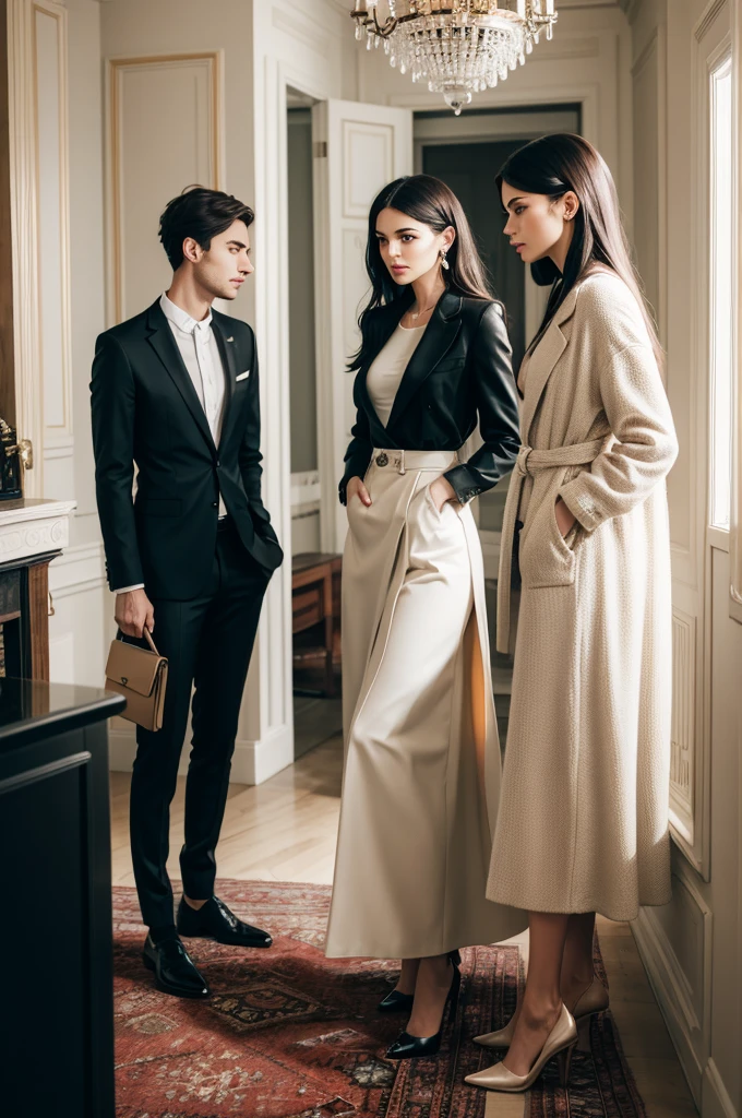 Chic people in a room