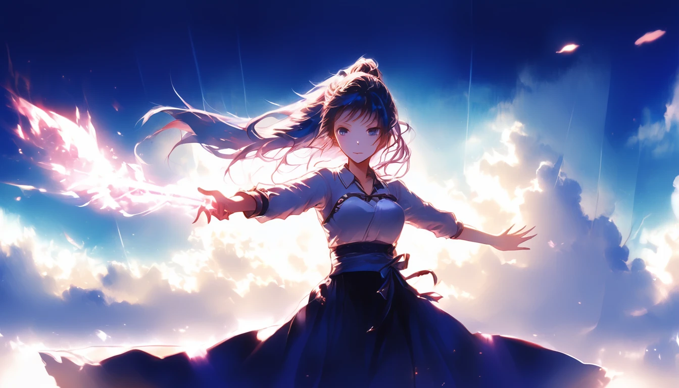 Girl, anime, beautiful, atmosphere, ethereal