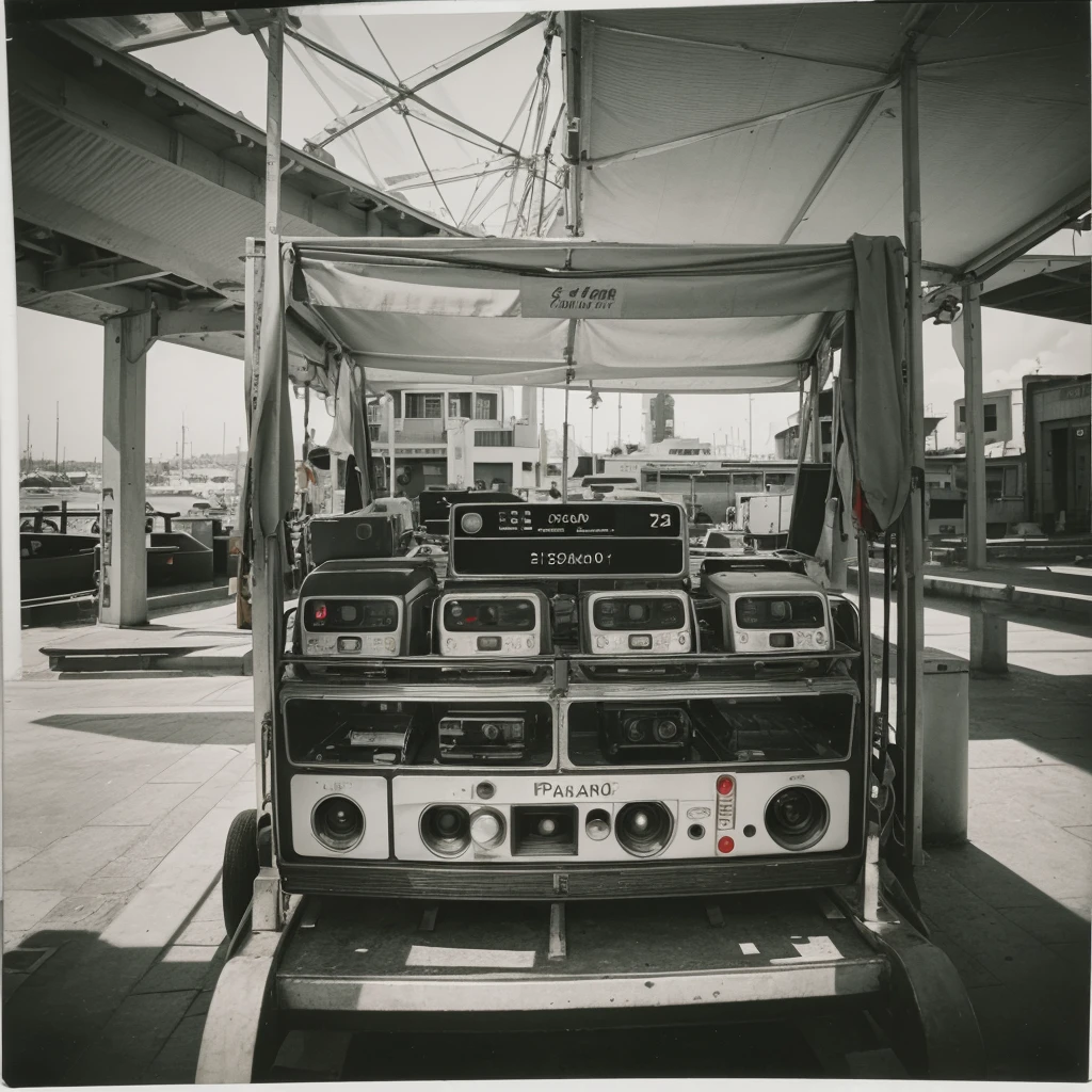 A Polaroid picture of a grand port