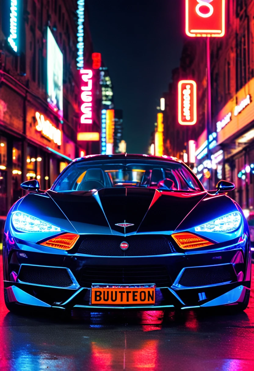 bugatti xenon neon, photo real