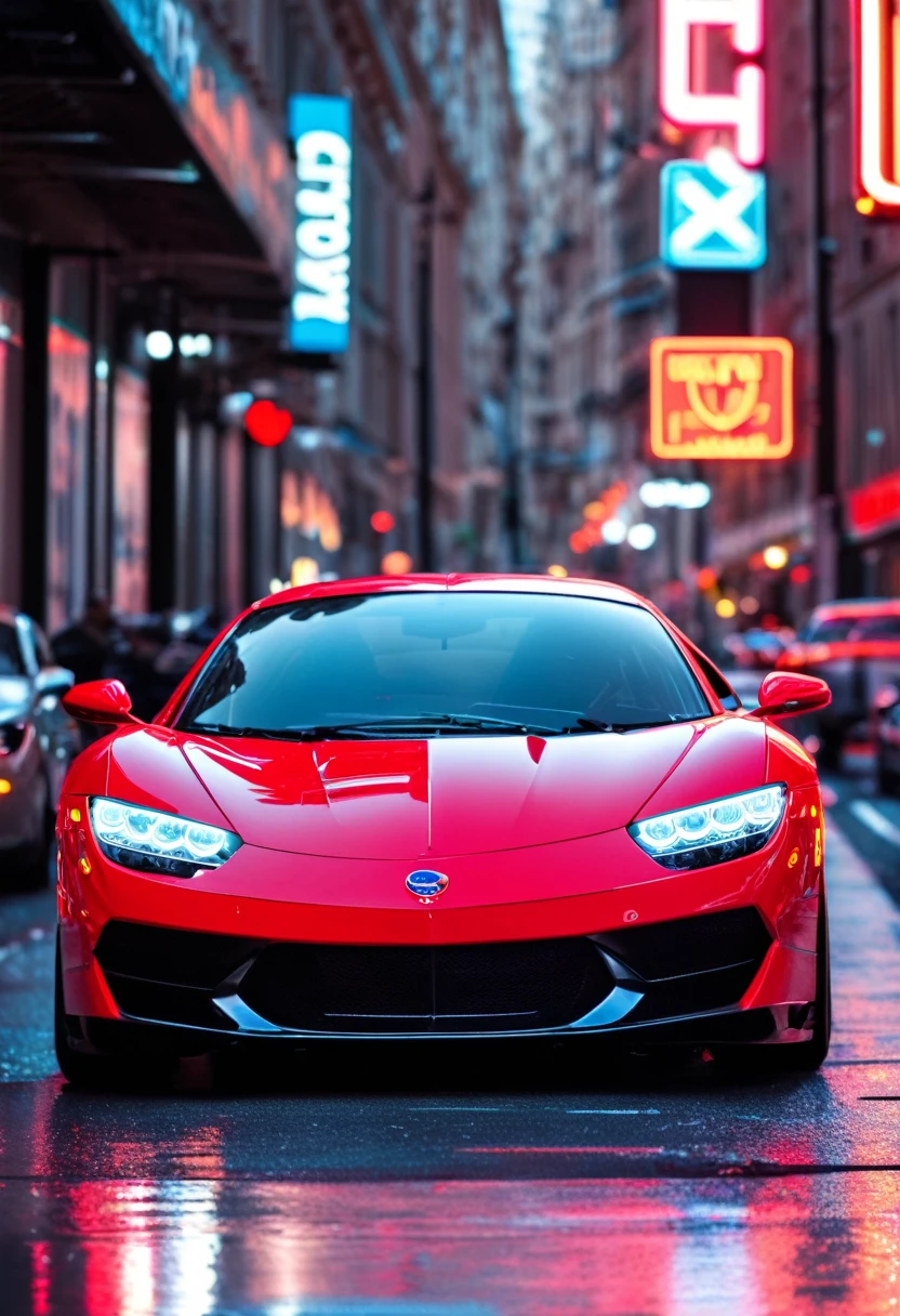 bugatti xenon neon, photo real