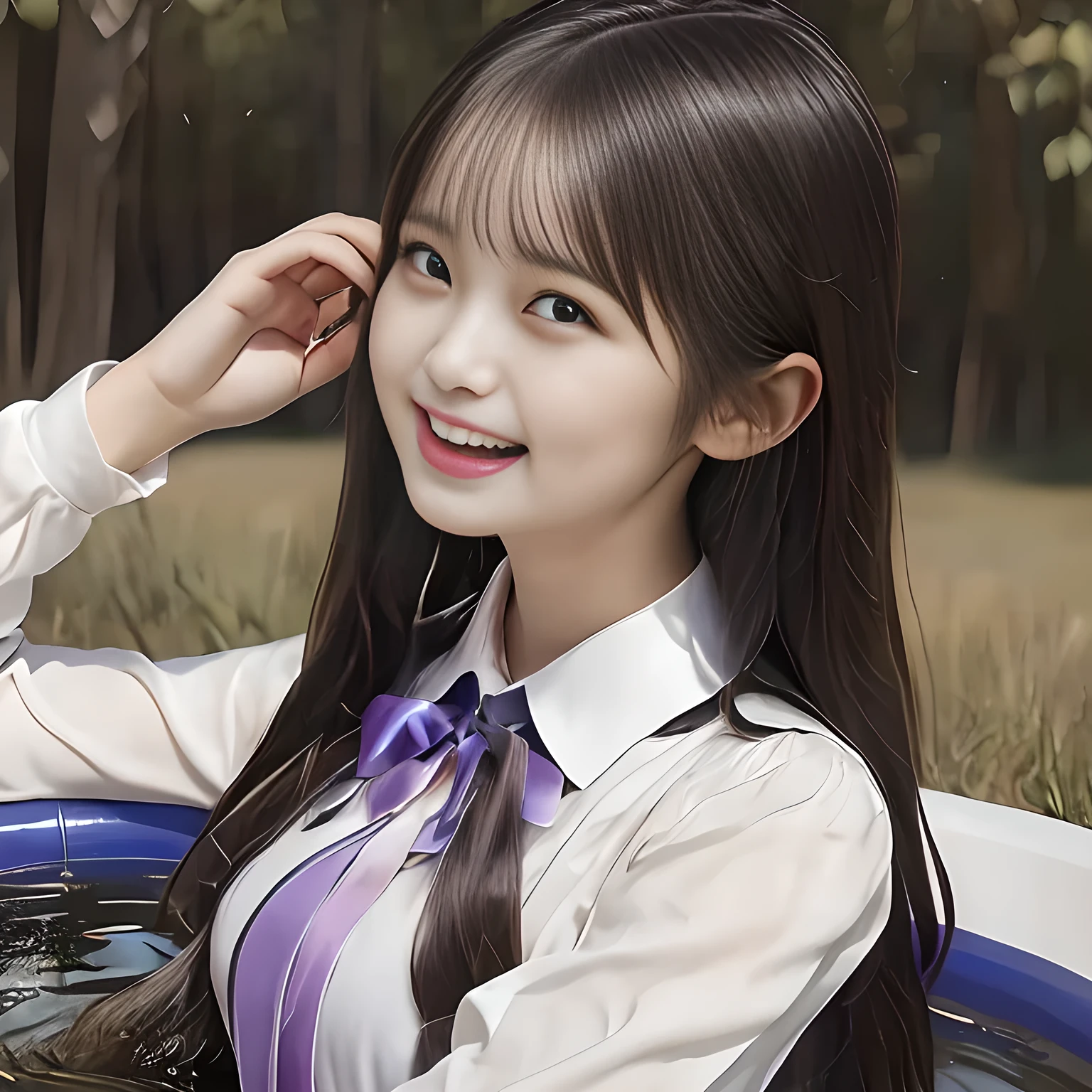 (Highest quality, masterpiece:1.2), Highest quality, High resolution, 1080P, 8k, height: 158cm, ((An artistic and realistic scene in a very surreal dream where you are sucked into a rotating vortex filled with many beautiful uniformed succubi and sirens.)), ((Several beautiful girls in uniforms are swallowed up in a big whirlpool while laughing.)), ((Very white and translucent skin)), ((Very cute, pure, noble and pretty beautiful girls)), ((Inside a huge, powerful pink and purple tornado)), ((The beautiful girl is looking at the viewer and reaching out her hand))