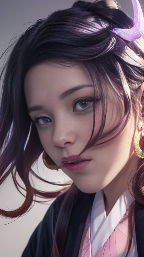 Cute Japanese woman, (16 years old), (Very cute face: 1.3), White moisturized skin,
BREAK,
Fighter, Kung Fu fighter, Idol,
BREAK,
(Wearing cute kimono: 1.3), (Very revealing kimono), Very big earrings, Short length,
BREAK,
(Long hair), (Bangs: 1.2), (Black hair), (Wavy hair), (Gradient pink hair: 1.3), (Red tips),
BREAK,
(Realistic: 1.3), Masterpiece, Perfect lighting, (Ultra high resolution), (8K), (Very detailed: 1.4), (From the front), Looking at the camera, Melancholic expression, (Full body),
BREAK,
(Japanese city streets: 1.2), Tokyo Tower in Japan background,
BREAK,
(Demon Slayer: 1.4),
BREAK,
(Hellfire: 1.3), Demon, (Flame: 1.3)
