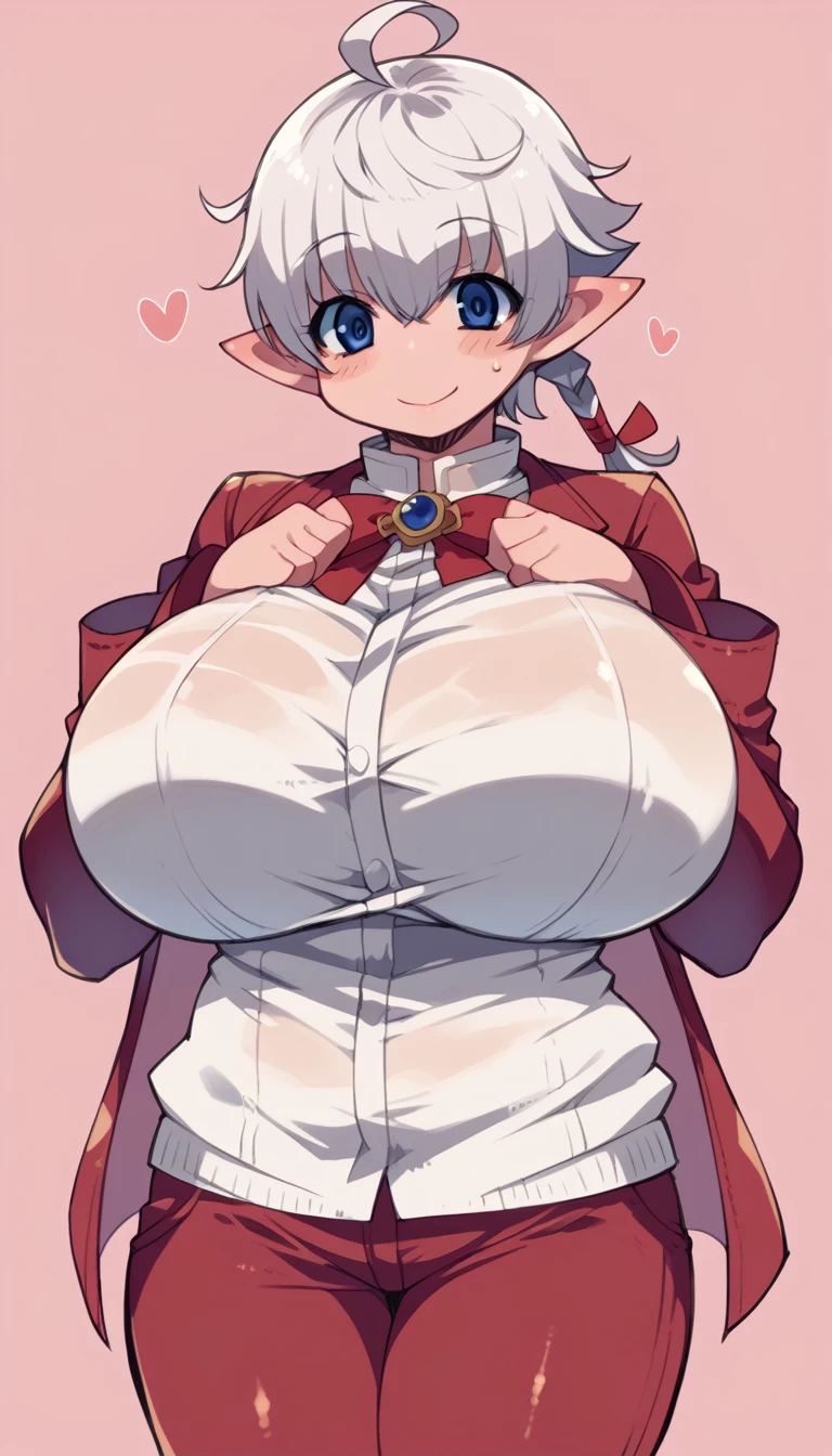 score_9, score_8_up, score_7_up, score_6_up, score_5_up, score_4_up, BREAK,,((1girl)),Alisaie Leveilleur,スク水,gigantic breasts,はみ出る胸, ラテックス,荒い息,front view,