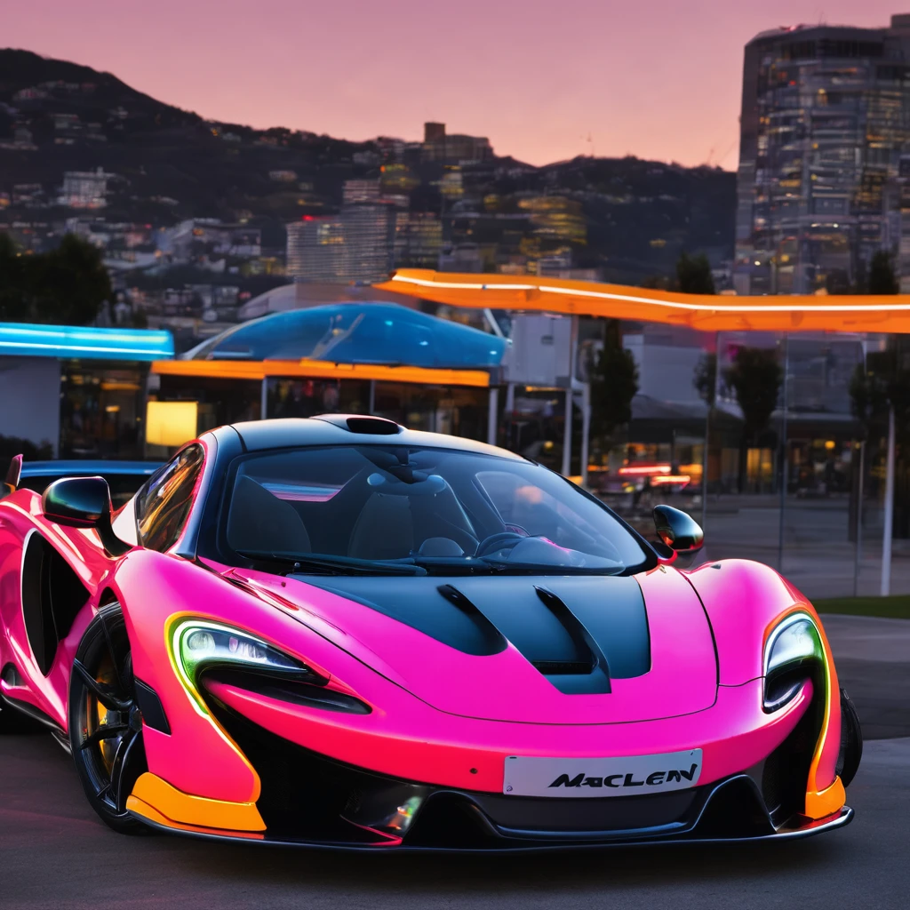 mclaren xenon neon, photo real