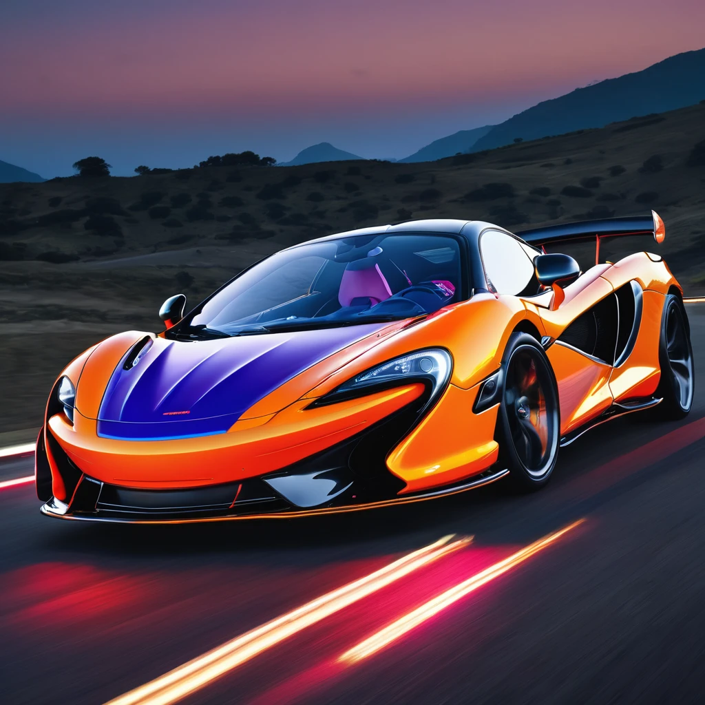 mclaren xenon neon, photo real