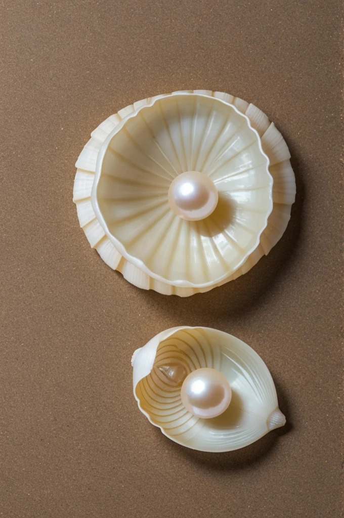 One pearl inside shell