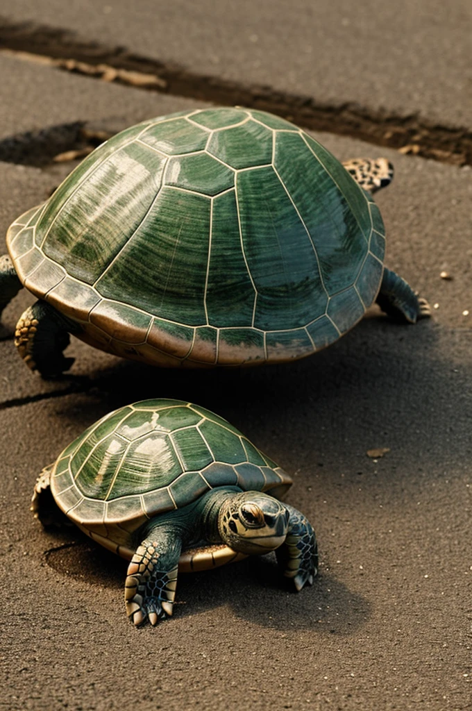 a sick turtle