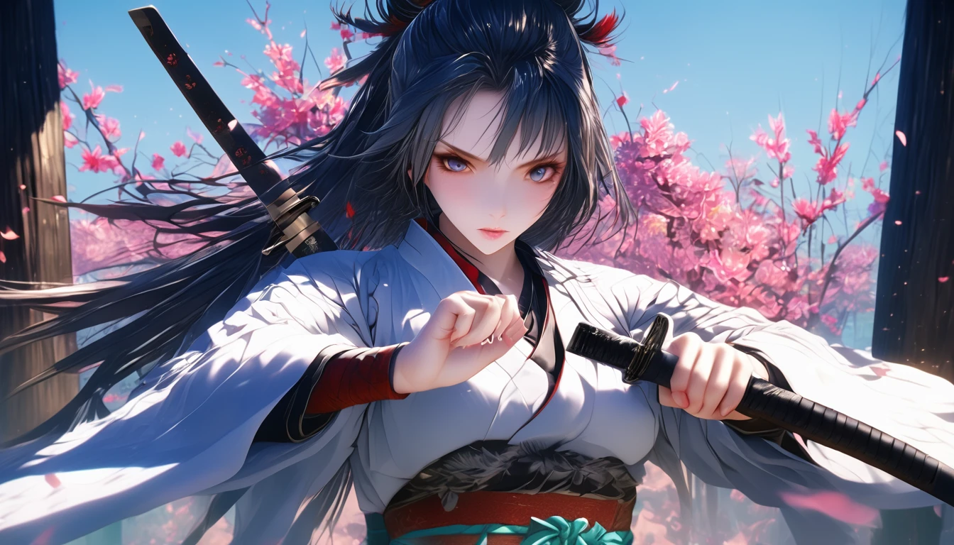(masterpiece:1.2), Highest quality,CG,3d, Samurai Girl,
