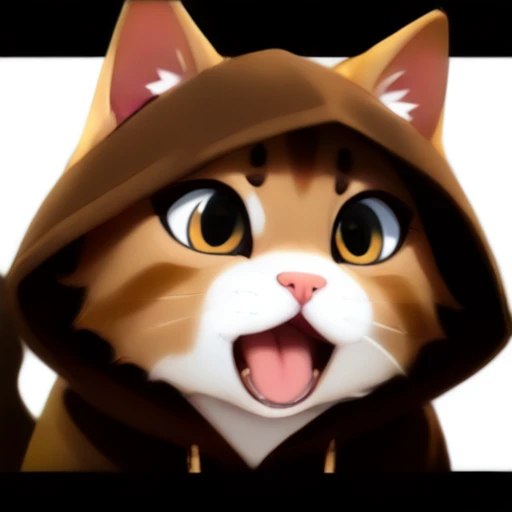 score_9, score_8_up, source_anime, animal focus, no humans, nekoemoji, cat, hood up, shaded face,