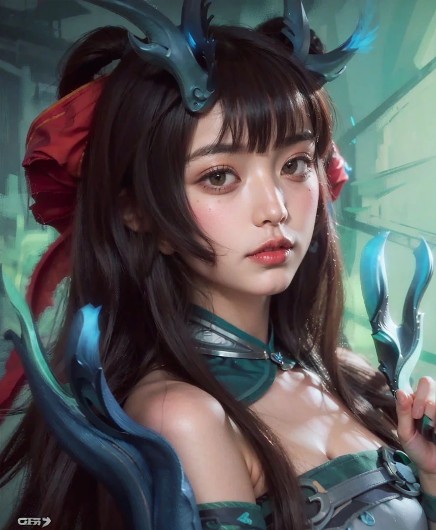 close up of a girl or woman (K-Pop idol), detailed hair , big booobs ,  shadowbringers cinematic, 4 k detail fantasy, a beautiful fantasy empress, game cg, xianxia fantasy, xianxia hero, 2. 5 d cgi anime fantasy artwork, cinematic goddess close shot, ruan jia and artgerm, wow 4 k detail fantasy, hyper-detailed fantasy character, high definition, hyper- detailed,perfect, fantastic, detailed facial and body skin texture, detail vagina (pussy), detail eyes, detailed everything, hyper realistic.