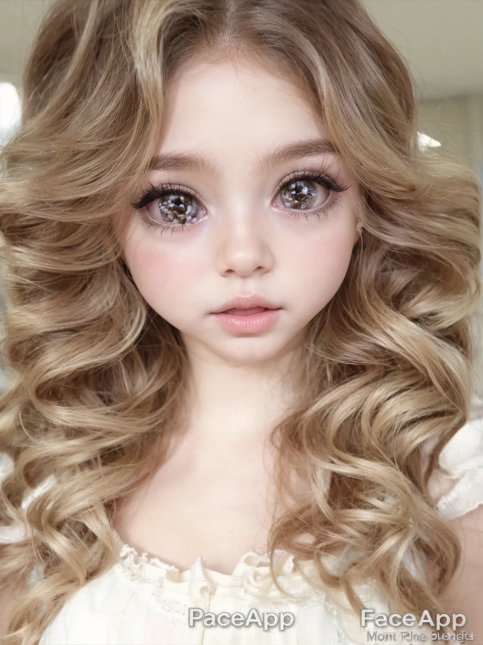 The most beautiful baby in the world, looks like a doll.