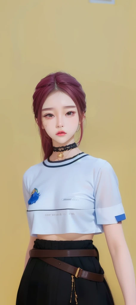 18 years old beautiful girl, very detailed faces, QHD , 8K , realistic Korean girl