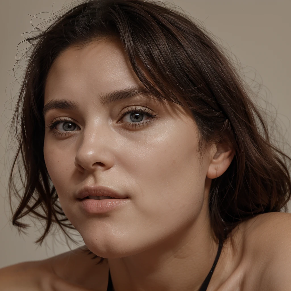 femme Française naturelle de 15 ans jouant au ténis , au long cheveux noir flottant et aux yeux perçant Il doit avoir une expression naturelle et accessible, Pose simple, simple vue, C