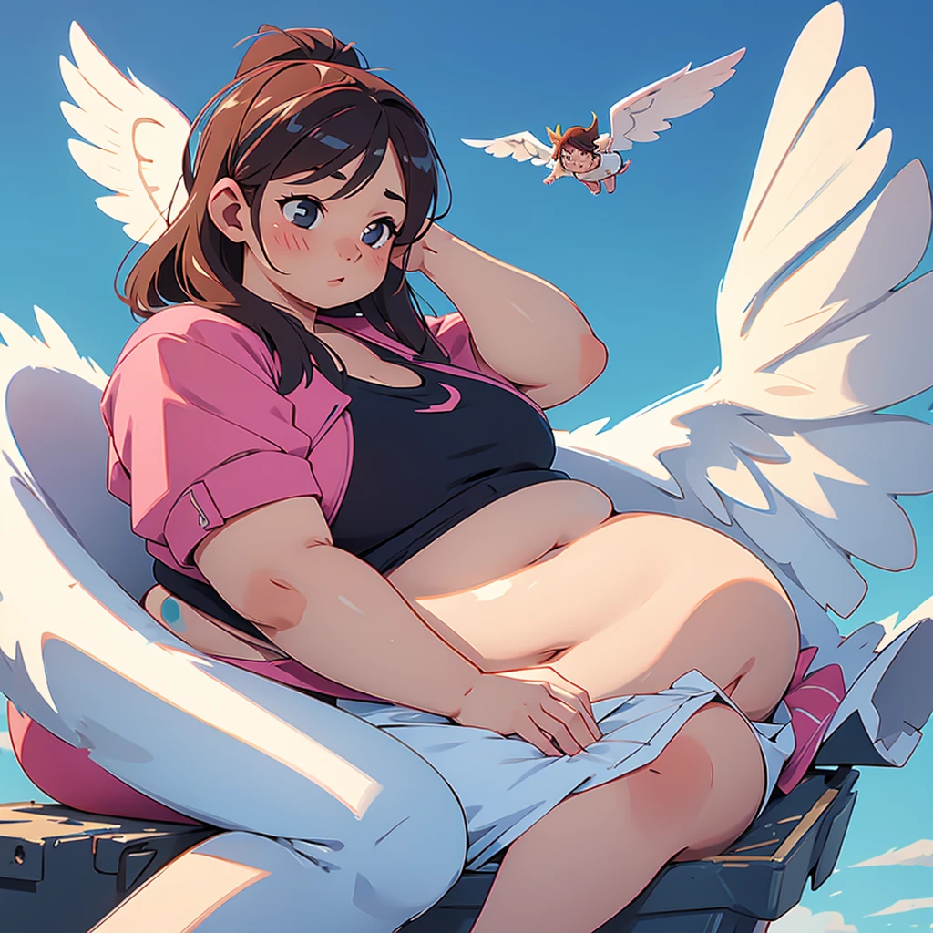 women, angel, gorda