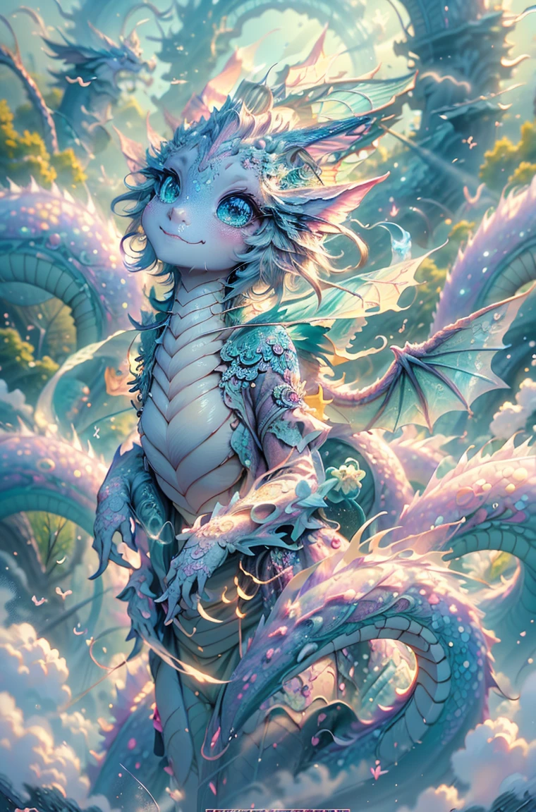 cute  pink Dragon with mesmerizing feature butterfly ethereal wings masterpiece, top quality, best quality, official art, beautiful and aesthetic:1.2), (1dragon), extreme detailed,(fractal art:1.3), colorful, highest detailed, (masterpiece, best quality:1.3) 1 bright-amber, blue, green cat like-eyes, professional digital painting, Unreal Engine 5. playful teasing expression, finely detailed eyes, happy mood, epic scene, epic composition, Cinematic Lighting, Volumetric Lighting, ethereal light, intricate details, extremely detailed volumetric rays. oil painting, Detailed facial features, Sunlight, bright colors, dramatic lighting, expressive eyes, High Resolution, 4K quality, Photorealistic