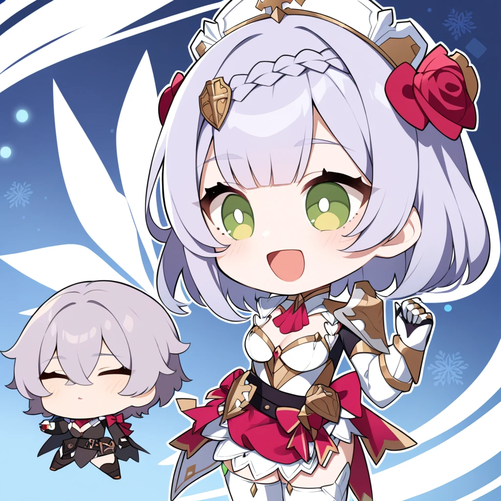 Clear for content,high quality,Noelle(genshin impact),chibi