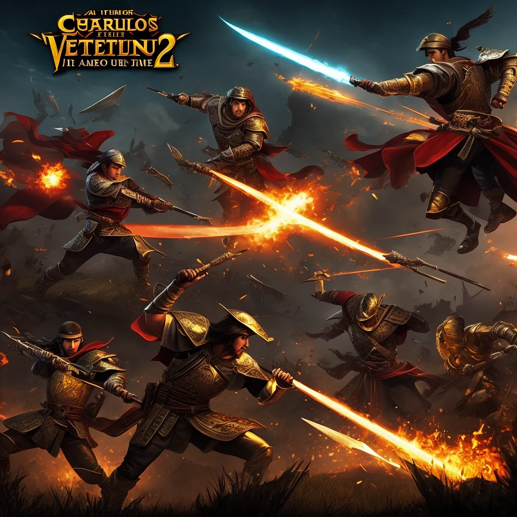 
Create a creative gaming intro with name " CARLOS 1V2 Here is an introduction to the game "CARLOS 1V2":

[opening screen: Game Logo]

storyteller:
"Get ready for an adventure like no other! Welcome to the world of CARLOS 1V2!"

[Dynamic gameplay footage, with action and strategy scenes]

storyteller:
"A game where cunning and skill meet in exciting battles!"

[Scene showing Carlos, the main character, in a heroic pose]

storyteller:
"Take on the role of Carlos, The fearless hero, and challenge your opponents in an epic duel."

[Images of a player facing two opponents simultaneously, with vibrant graphics and combat mechanics]

storyteller:
"In CARLOS 1V2, you will face two opponents at the same time. It&#39;s you against them, and only one will emerge victorious!"

[Screen with the text “Prepare for the challenge!”]

storyteller:
"Are you ready to show your skills and win?? Carlos&#39; fate is in your hands."

[End screen with button "Start"]

storyteller:
"Enter the arena, define your strategy and prove that you are the best! It&#39;s time to start! Good luck!"

[Epic and lively music in the background]