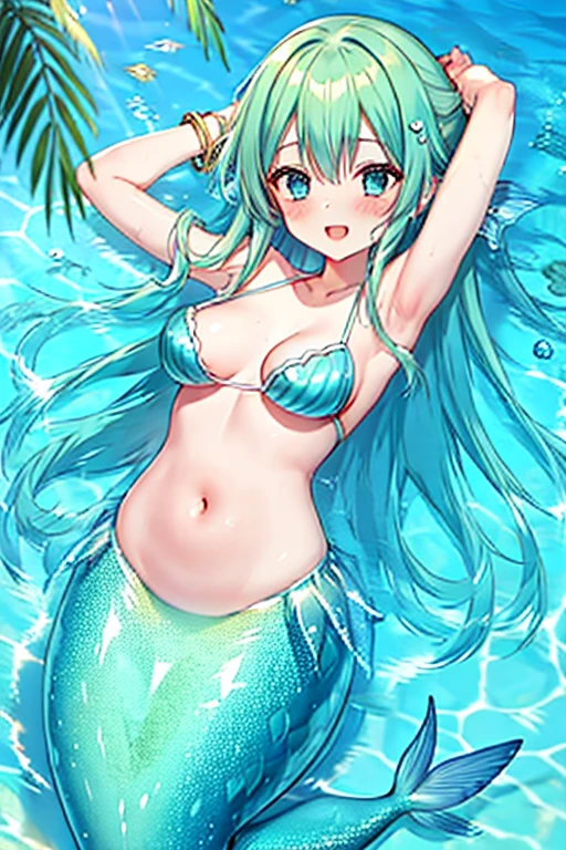 Cute girl mermaid