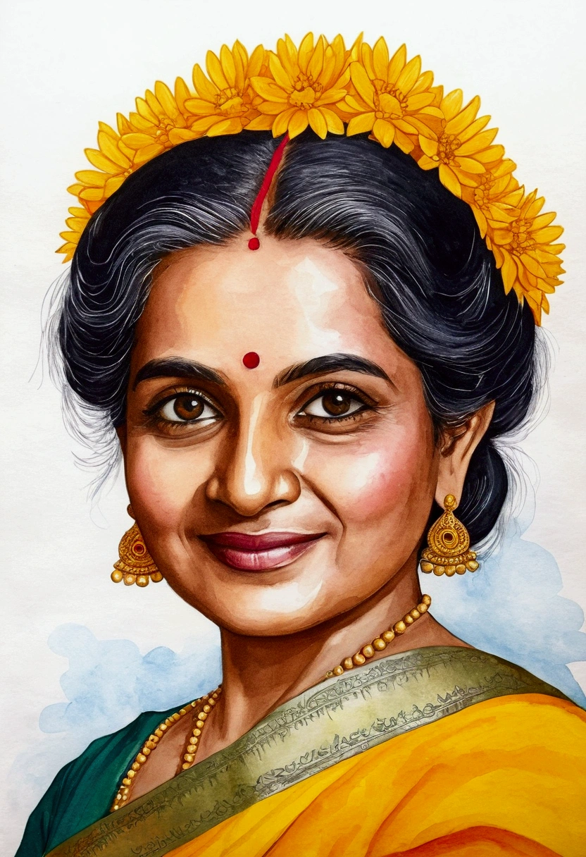 Create a drawing on the topic of the day. "Silpa Bhirasri proudly shines brightly and equally."