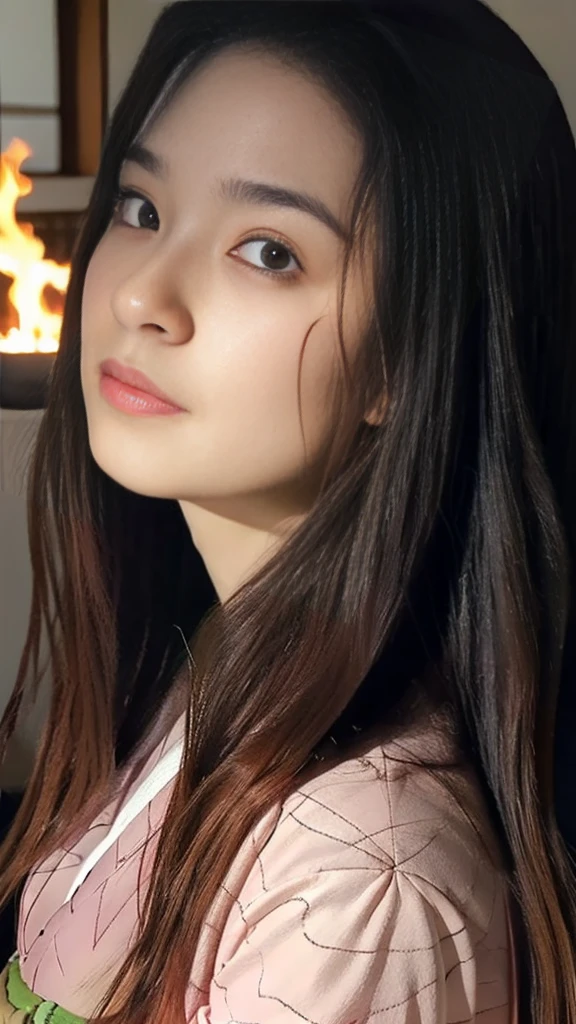 Cute Japanese woman, (16 years old), (Very cute face: 1.3), White and moisturized skin,
BREAK,
Fighter, Kung Fu fighter, Idol,
BREAK,
(Wearing cute kimono: 1.3), (Very revealing kimono), Very large earrings, Short length,
BREAK,
(Long hair), (Gray hair), (Wavy hair), (Gradient pink hair: 1.3), (Red hair at the ends),
BREAK,
(Realistic: 1.3), Masterpiece, Perfect lighting, (Ultra high resolution), (8K), (Very detailed: 1.4), (From the front), Looking at the camera, Melancholic expression, (Full body),
BREAK,
(Japanese city streets: 1.2), (Great fire in the background),
BREAK,
(Demon Slayer: 1.4),
BREAK,
(Hellfire: 1.2), Demon,