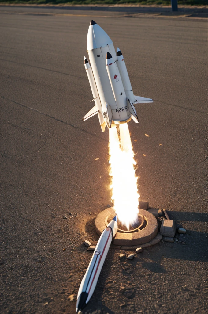 Create a rocket shape.