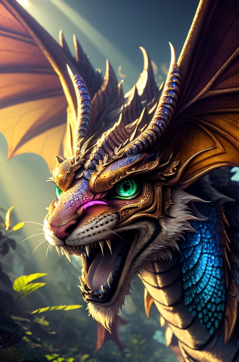 cute baby pink Dragon with mesmerizing feature erfly ethereal wings masterpiece, top quality, best quality, official art, beautiful and aesthetic:1.2), (1dragon), extreme detailed,(fractal art:1.3), colorful, highest detailed, (masterpiece, best quality:1.3) 1 bright-amber, blue, green cat like-eyes, professional digital painting, Unreal Engine 5. playful teasing expression, finely detailed eyes, happy mood, epic scene, epic composition, Cinematic Lighting, Volumetric Lighting, ethereal light, intricate details, extremely detailed volumetric rays. oil painting, Detailed facial features, Sunlight, bright colors, dramatic lighting, expressive eyes, High Resolution, 4K quality, Photorealistic