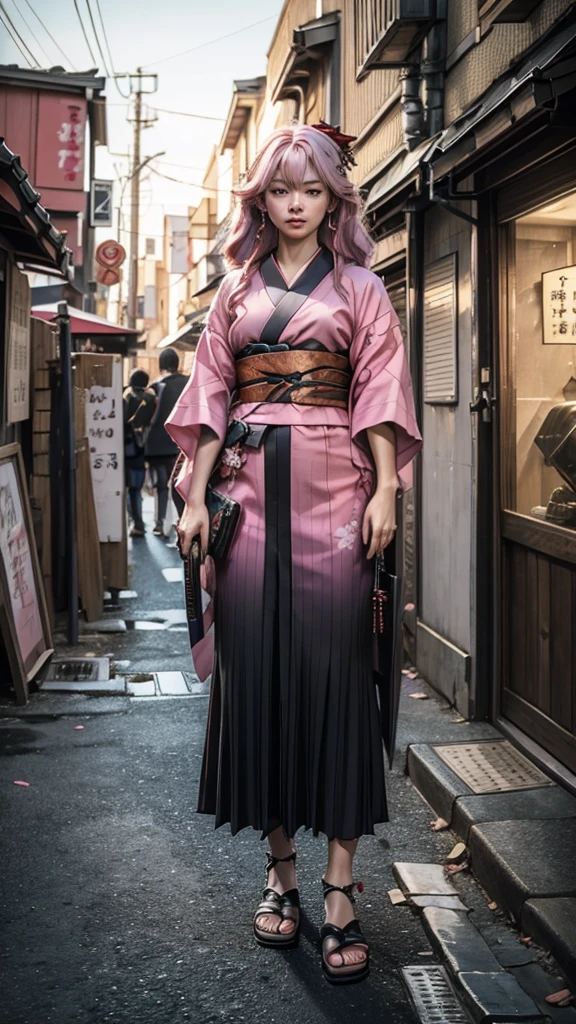 Cute Japanese woman, (16 years old), (Very cute face: 1.3), White and moisturized skin,
BREAK,
Fighter, Kung Fu fighter, Idol,
BREAK,
(Wearing cute kimono: 1.3), (Very revealing kimono), Very large earrings, Short length,
BREAK,
(Long hair), (Gray hair), (Wavy hair), (Gradient pink hair: 1.3), (Red hair at the ends),
BREAK,
(Realistic: 1.3), Masterpiece, Perfect lighting, (Ultra high resolution), (8K), (Very detailed: 1.4), (From the front), Looking at the camera, Melancholy expression, (Full body: 1.3),
BREAK,
(Japanese city streets: 1.2), (Great fire in the background),
BREAK,
(Demon Slayer: 1.4),
BREAK,
(Hellfire: 1.2), Demon,