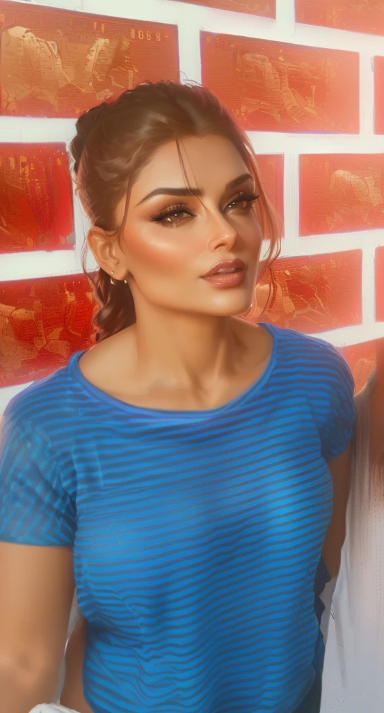 Full body photo of SEX 50YO MATURE MILF AISHWARYA RAI as HORNY MILF MODEL, (ponytail tied hair), ((red and blue US flag bikini)), ((boots)), (((seductive posing and groped in ((CROWDED ONLY HORNY BOYS' CLUB)) on 4th of July))), day scene, fit curvaceous mature hourglass figure, look straight at camera, sexy 50 yo mature MILF, soft volumetric lights, intricate details, (ArtStation:1.2)