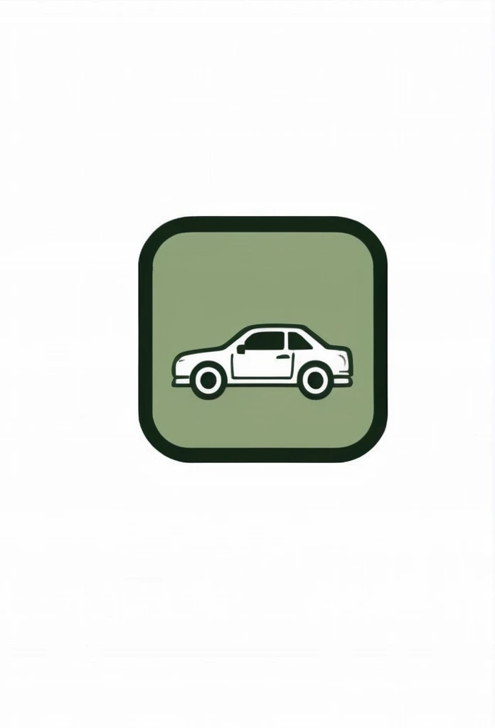 Stylish logo mark of a square garage sales company that houses cars in Japan

 The logo features a fine garage that is very stylish and cool

 Pretty cool
 Stylish design
 chic and modern design

 The logo is mainly white and the pattern is moss green

 White background