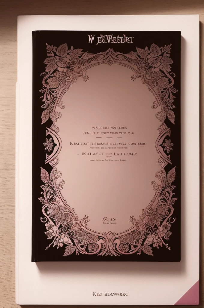 Make a pink cover with white details with the name "The Lost Planet Series" engraved in dark beige. Like book cover with the names of the authors K.Webster & Nicole Blanchard Lost