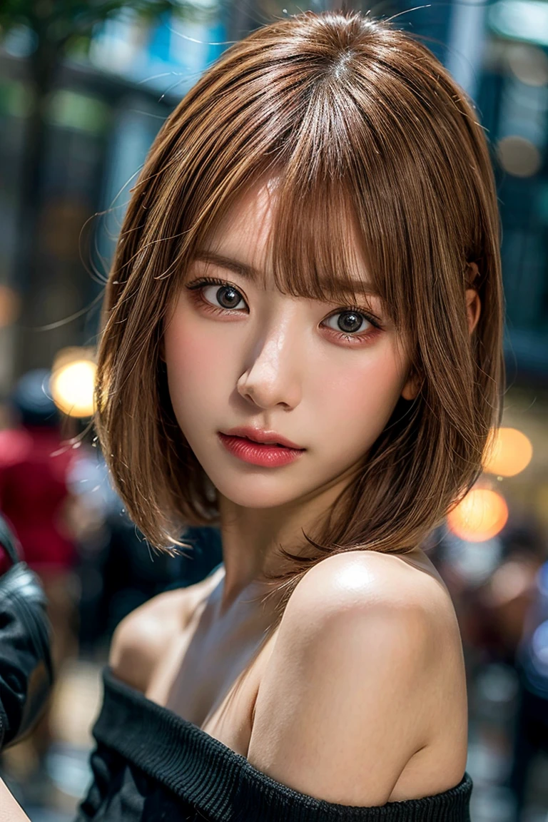 Highest quality, Tabletop, Ultra-high resolution, (Realistic:1.4), RAW Photos, One Girl, Off the shoulder, In the Dark, Deep Shadow, Modest, Cold Light, Detailed skin