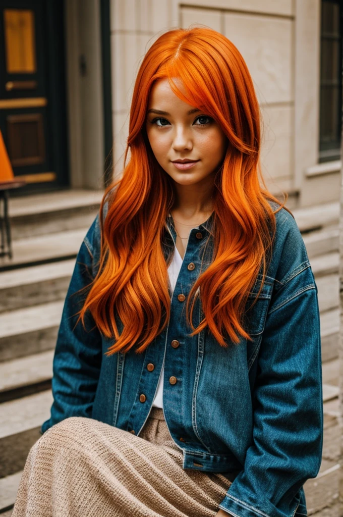 Girl with orange hair